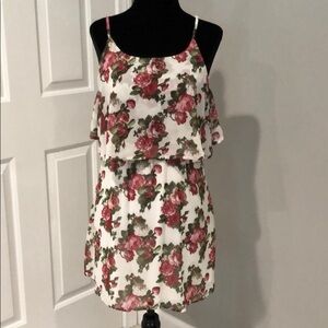 Tobi Floral Layered Dress - S
